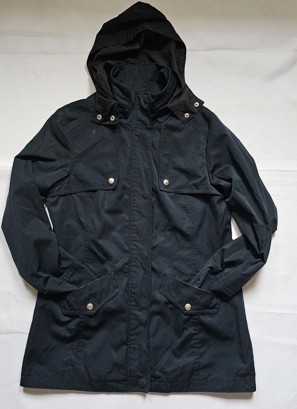 Michael Kors Women's Hooded Anorak Jacket Medium Black